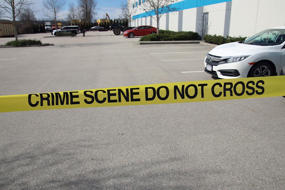 The scene of a shooting in Delta Monday afternoon (March 17).