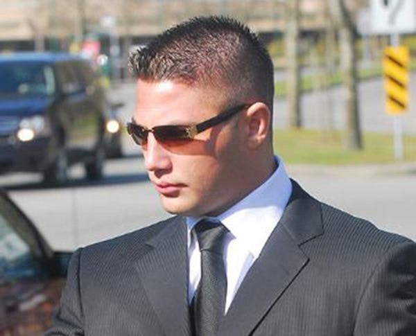 Jarrod Bacon at a 2009 court appearance in Surrey.