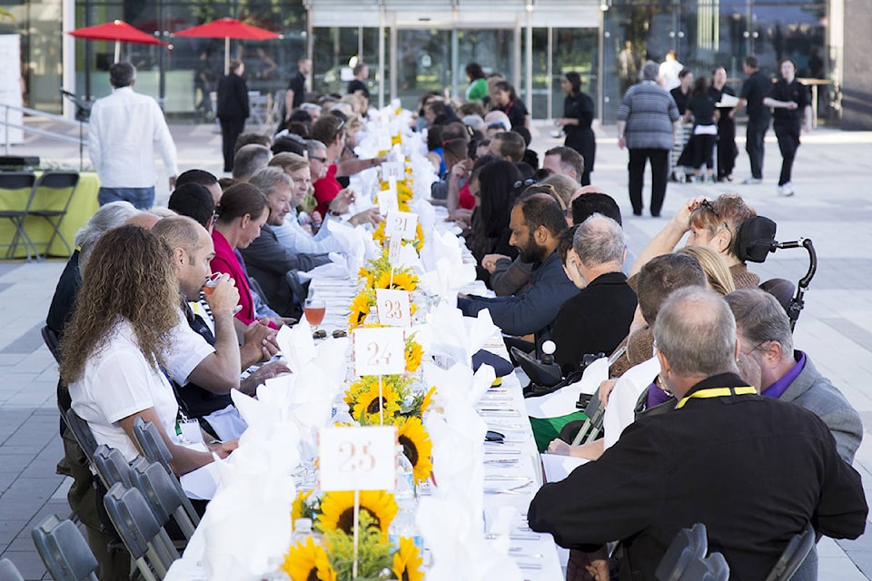 The long table’s set for fourth annual community dinner in Surrey ...