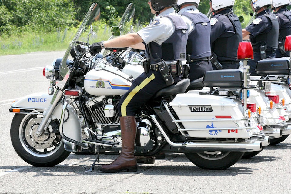 Vancouver Island RCMP respond to motorcyclist riding bike with likeness to a police vehicle North Delta Reporter