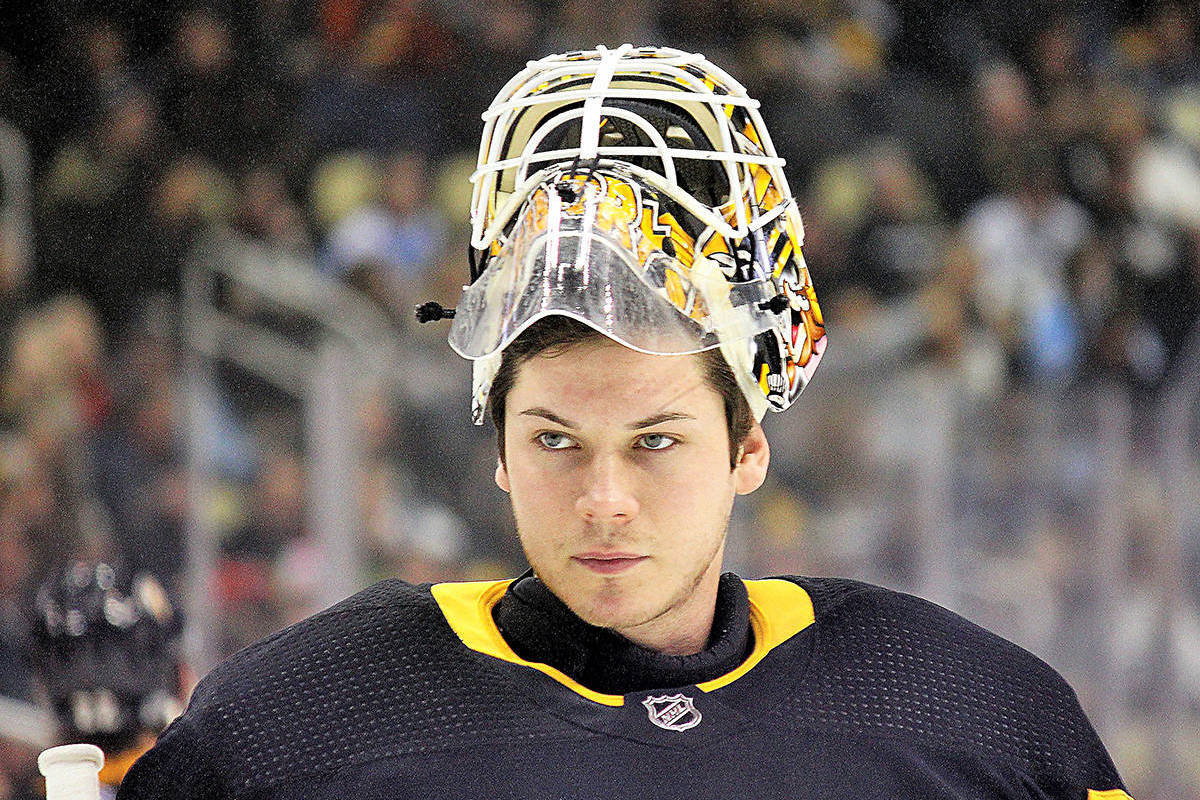 Tristan Jarry's Mask  Pittsburgh Penguins 