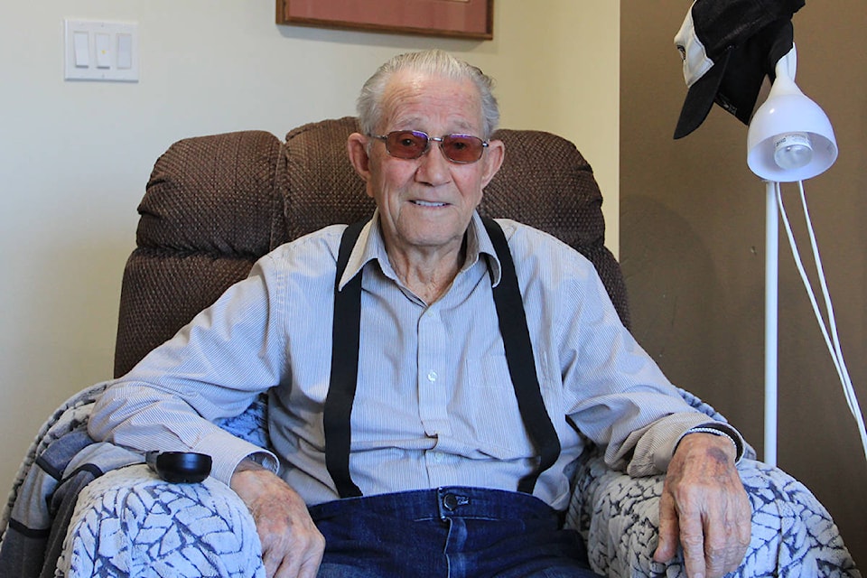World War II veteran, and former POW, Hans Andersen is seen at his home in Maple Ridge Oct. 21, 2020. (Photo: Malin Jordan)