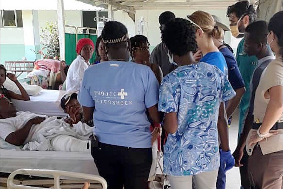 White Rock’s Project Aftershock Thrift Store – founded to raise money for helping Haiti – has deployed a medical team in the aftermath of the 7.2-magnitude earthquake that hit on Aug. 14, 2021. (Contributed photo)