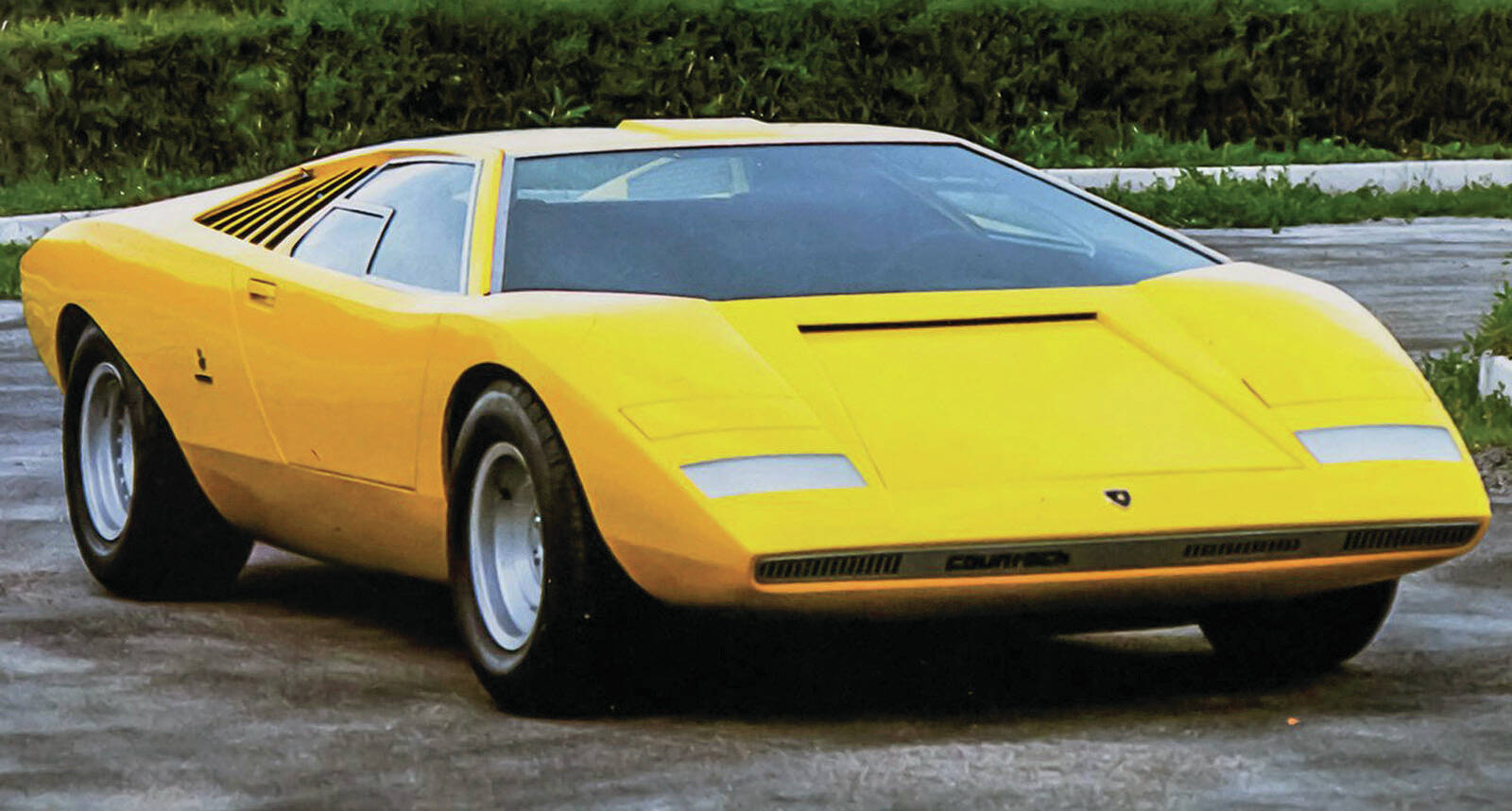 The P500 was the prototype for the Countach in the early 1970s. PHOTO: LAMBORGHINI