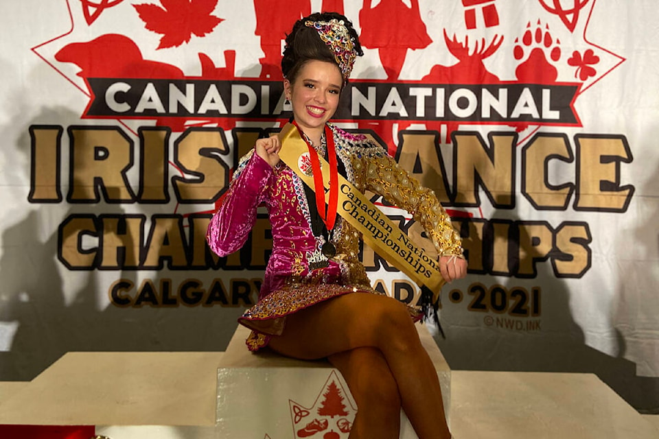 Imogen Paul is crowned U15 Canadian National Irish Dance Champion. (Photo submitted: Jacquelyn Del Bianco Hardychuk)
