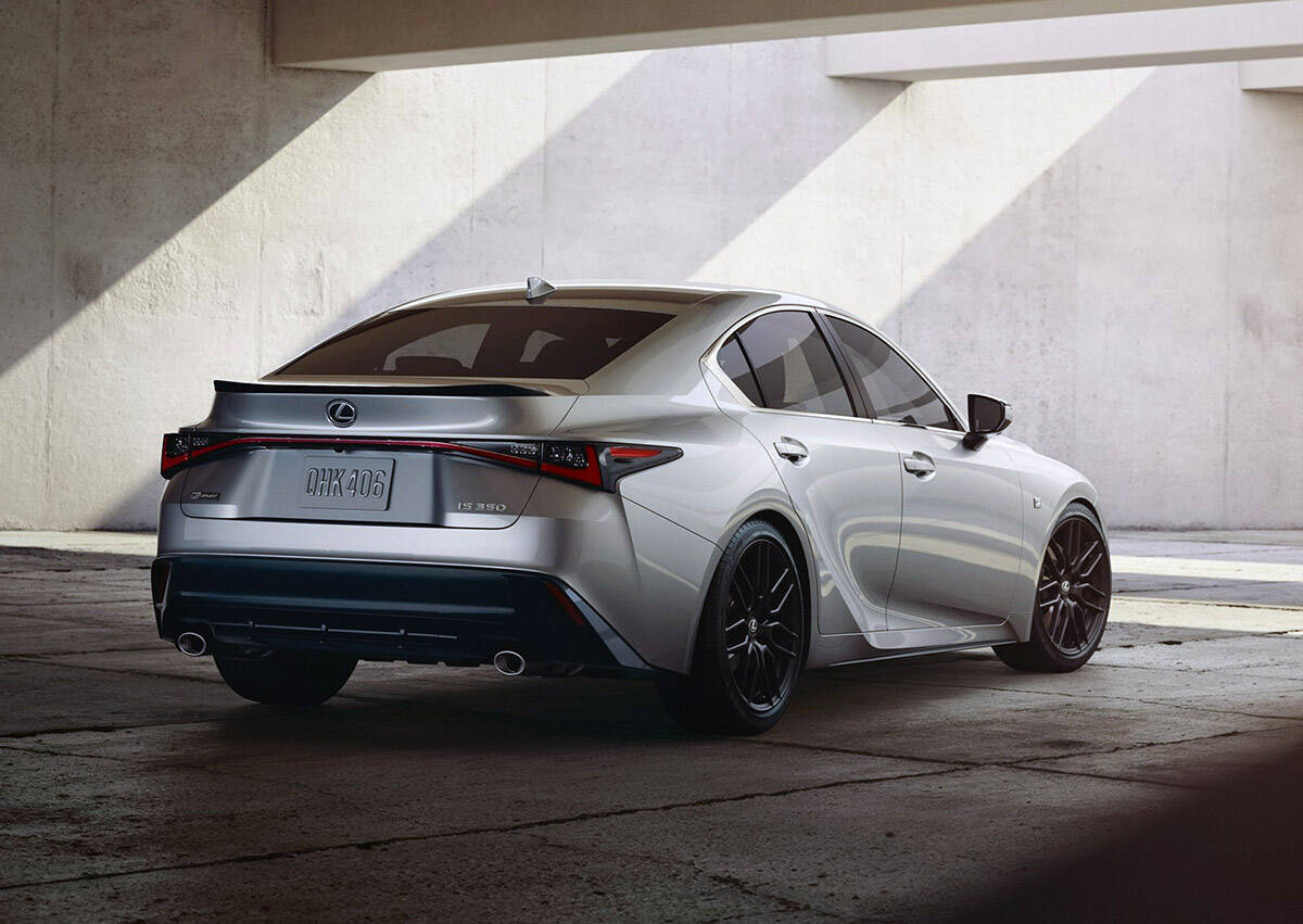 The base engine is a torque-rich turbocharged four-cylinder, but to get all-wheel-drive, you have to go with a V-6. PHOTO: LEXUS