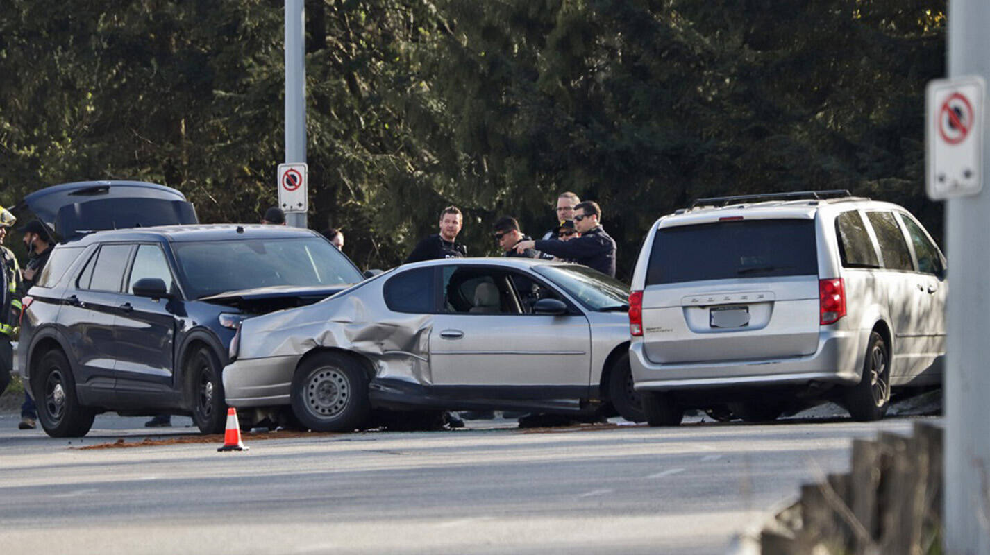 Police chase erratically driving car before crash