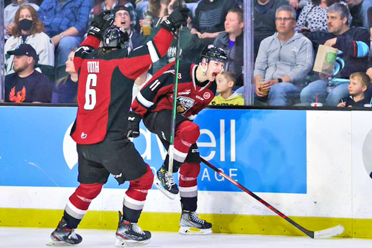 Jesper Vikmans 50-save shutout on Saturday, April 30, was a new single-game franchise record for the Vancouver Giants. There has also been no recorded shutout of 50-or-more saves in the WHL playoffs beyond 2004. (Kristin Ostrowski/Special to Langley Advance Times)