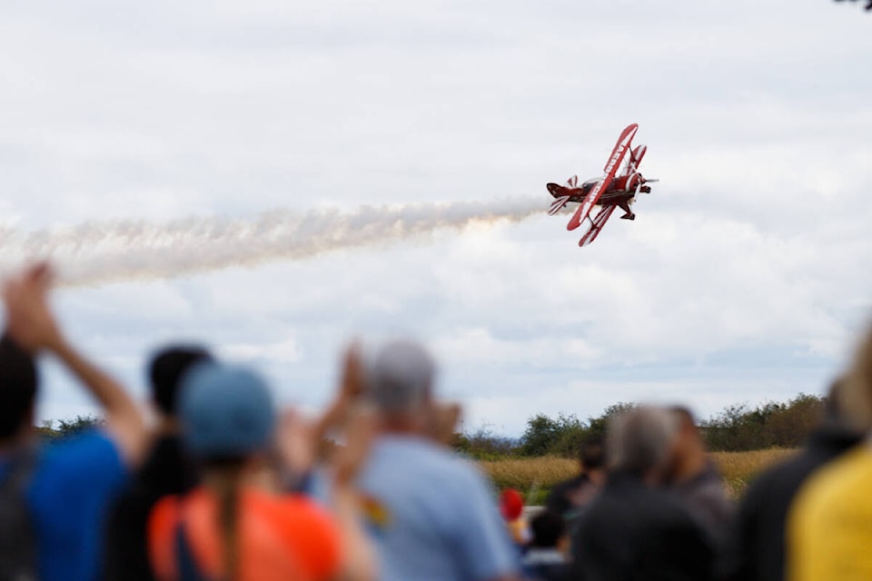 Brent Handy performs at the Boundary Bay Airshow in Delta on Saturday, July 16, 2022. This annual event took a break the past two years and was back this year in full swing. (Photo by Anna Burns/Surrey Now-Leader)