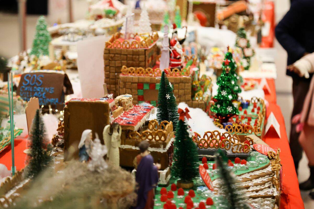 Gingerbread Village at Central City Mall in Surrey on Dec. 3, 2022. (Photo: Anna Burns)