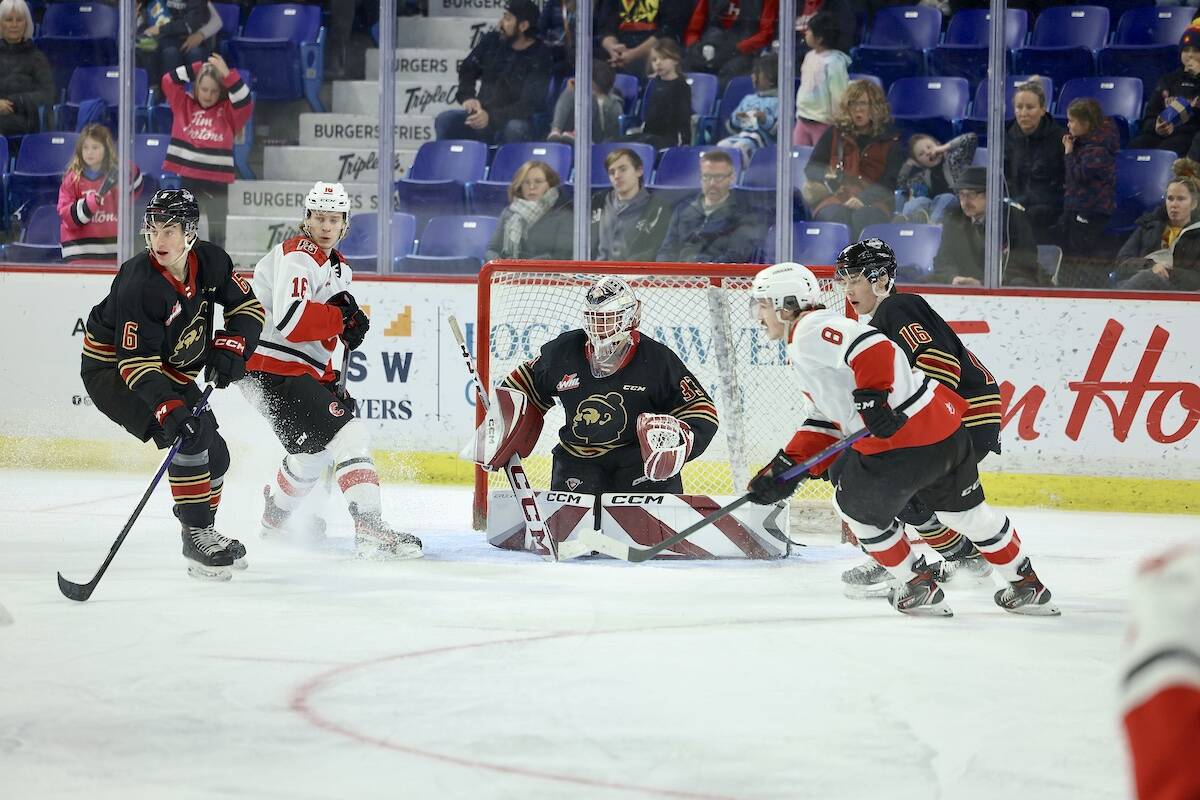 Vancouver Giants led for most of the first two periods, but a huge third period by the Prince George Cougars was too much for the Giants to handle in the final frame Sunday afternoon, Dec. 4, before 2,908 fans at Langley Events Centre. (Rob Wilton/Vancouver Giants)
