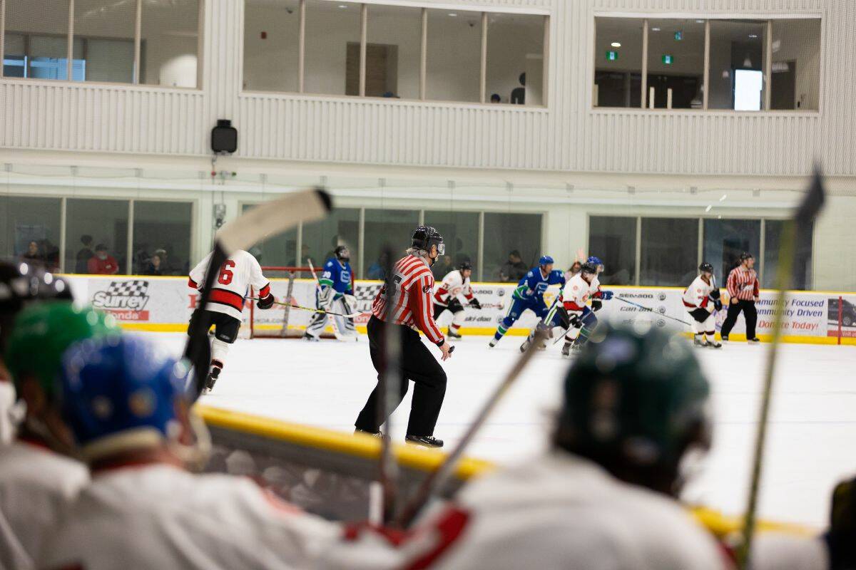 Fire & Ice charity game at WickFest at North Surrey Sport and Ice Complex in Surrey on Saturday, Feb. 4, 2023. (Photo: Anna Burns)
