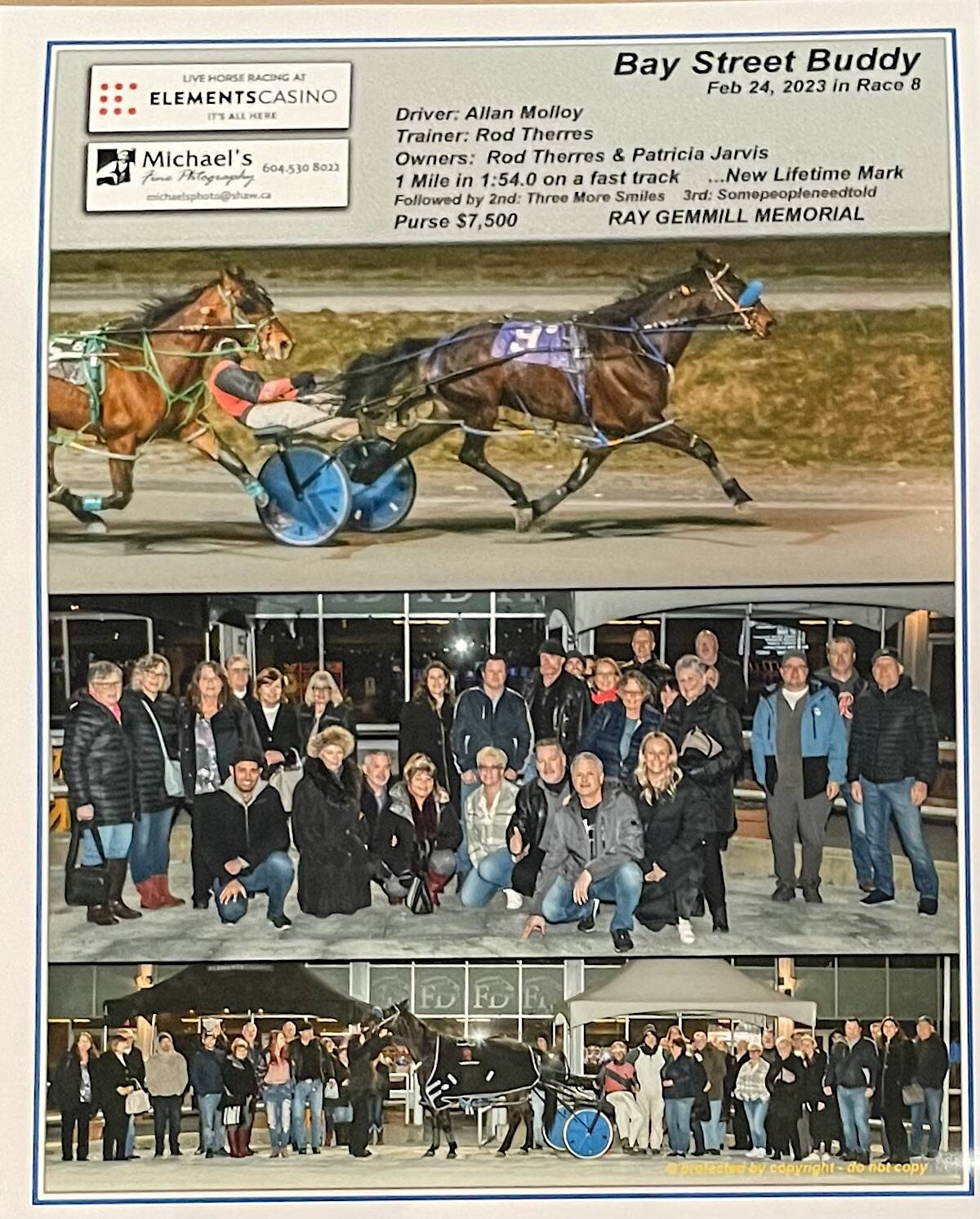 Race results and photos Feb. 24 at Fraser Downs in Cloverdale. (Submitted image)