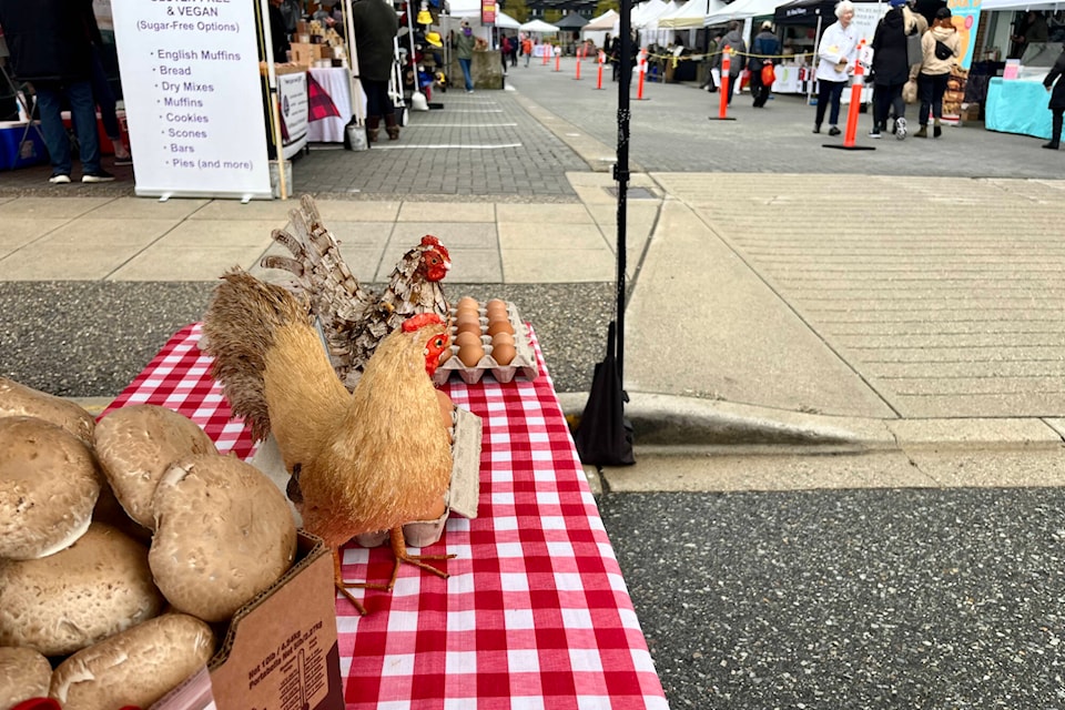 From portobello mushrooms to fresh eggs and produce, jewelry and clothing to baked goods and much more, the White Rock Farmers Market officially opened on Sunday (April 23) and will continue to run from 10 a.m. until 2 p.m. through Oct. 15. (Tricia Weel photo)