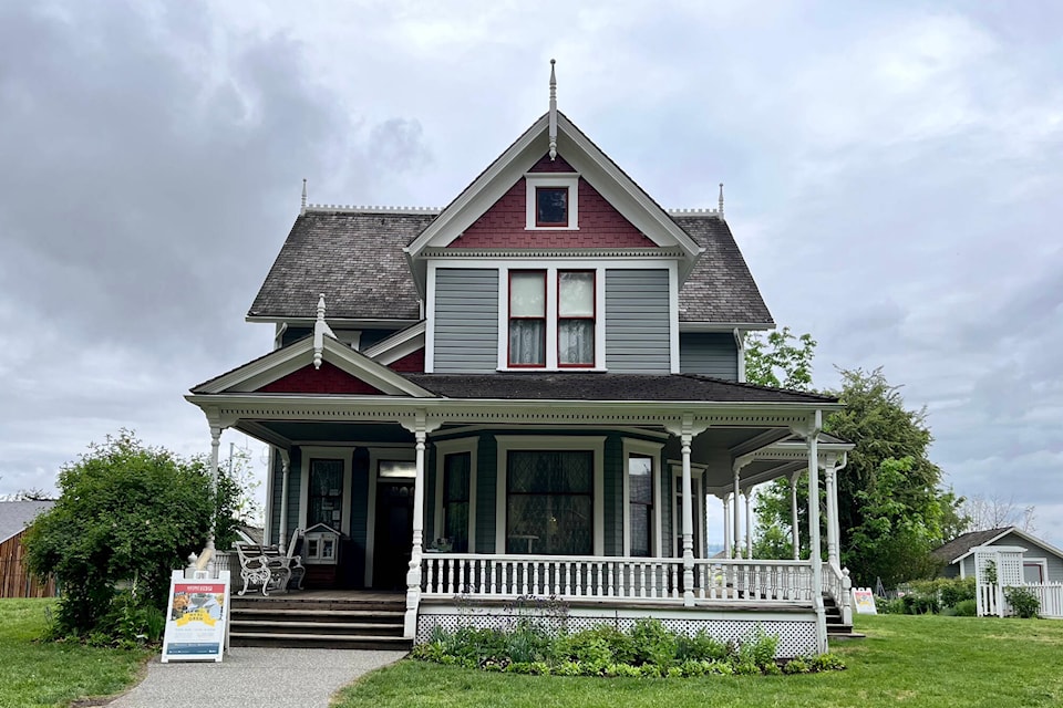 The historic Stewart farmhouse had the wood stove burning for guests on Monday (May 22) who toured the 1880s Victorian home. (Tricia Weel photo)
