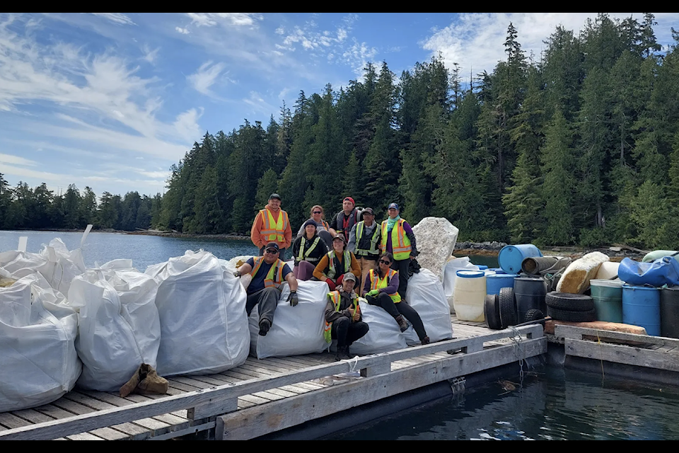 The B.C. government is funding the removal of at least 31 run-down vessels, and six worn-out aquaculture sites in 2024. Photo: BC Clean Coast website