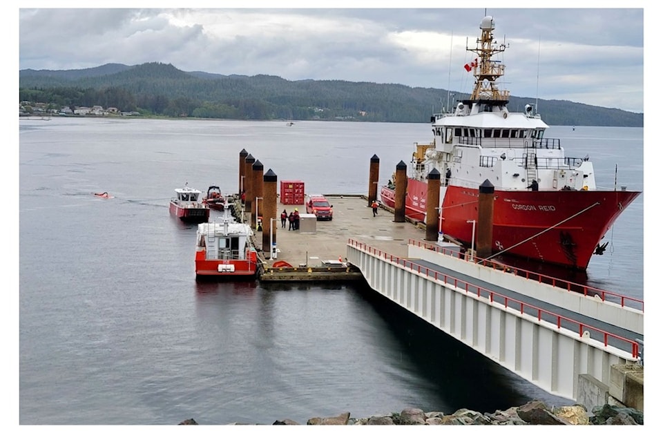 The Canadian Coast Guard is beginning oil removal operations in mid-October from the M.G. Zalinski shipwreck in Grenville Channel. Photo: Submitted DFO