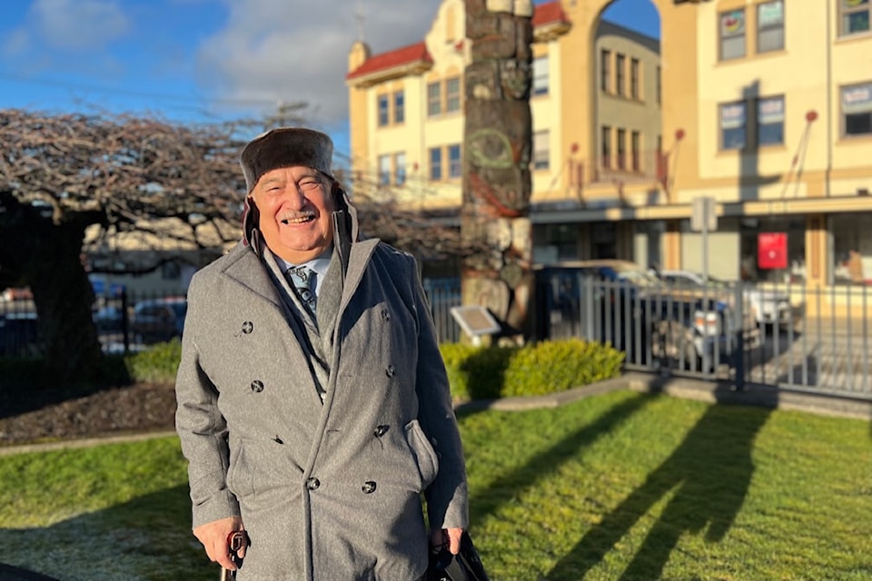 Chief Roy S. Jones Jr. from Skidegate visited Prince Rupert on Jan. 17.