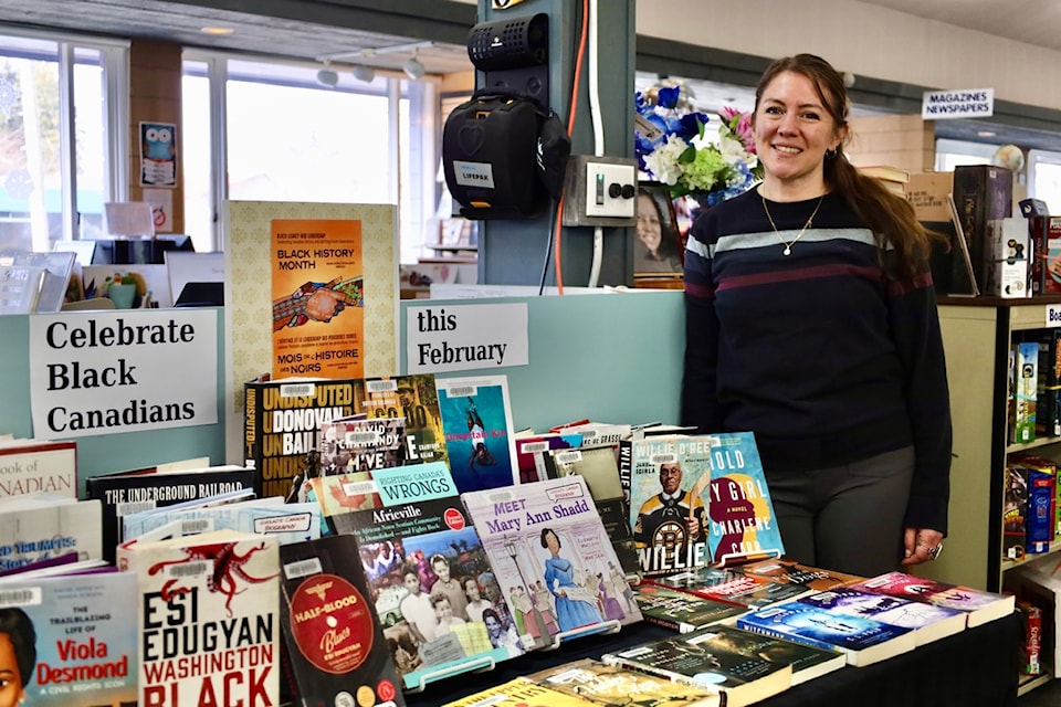 Mercedes Taylor, the director of the Prince Rupert library curated a work display of Black authors in honour of Black History Month.
