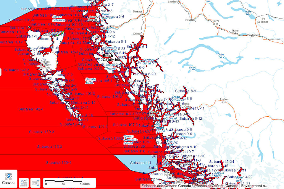 DFO announces shellfish harvesting closure off northern B.C. - The