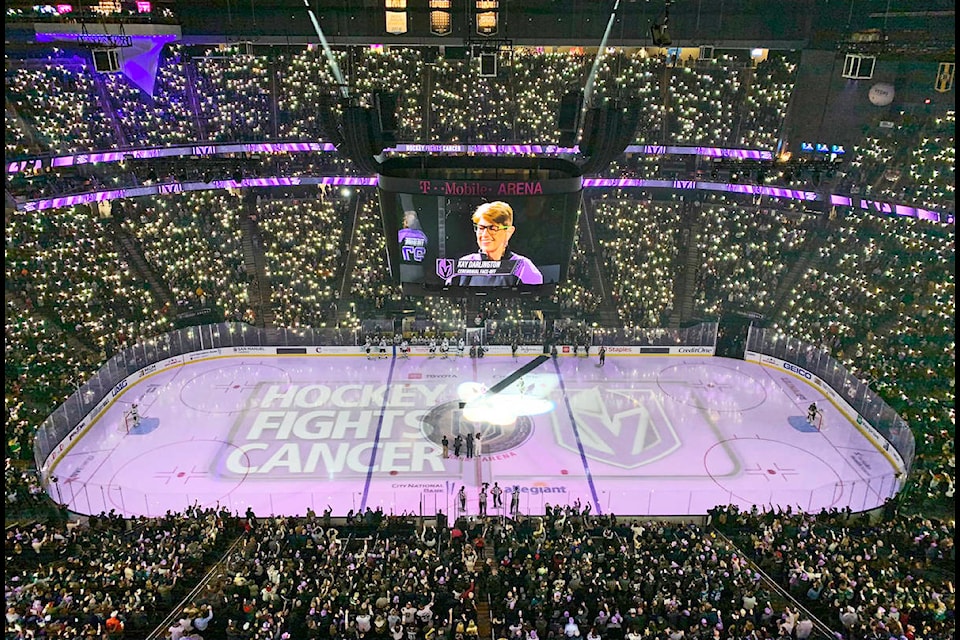 Vegas golden knights hockey fights cancer 2019 sale