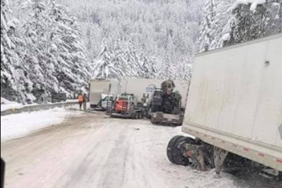 Coquihalla Wednesday morning, Feb. 10, 2020. (Facebook photo)