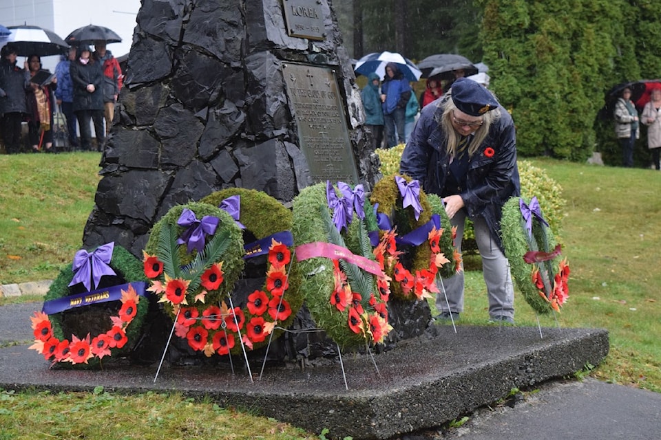 The Village of Port Alice honoured Remembrance Day on Nov. 11 at 11 a.m. (Debra Lynn photography)
