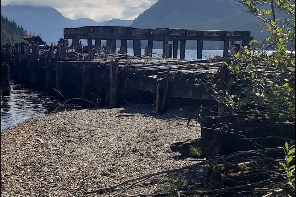 The water near the cabin at Bonanza Lake where Lynda and Ken Biggs survived for seven days. (Submitted photo) 