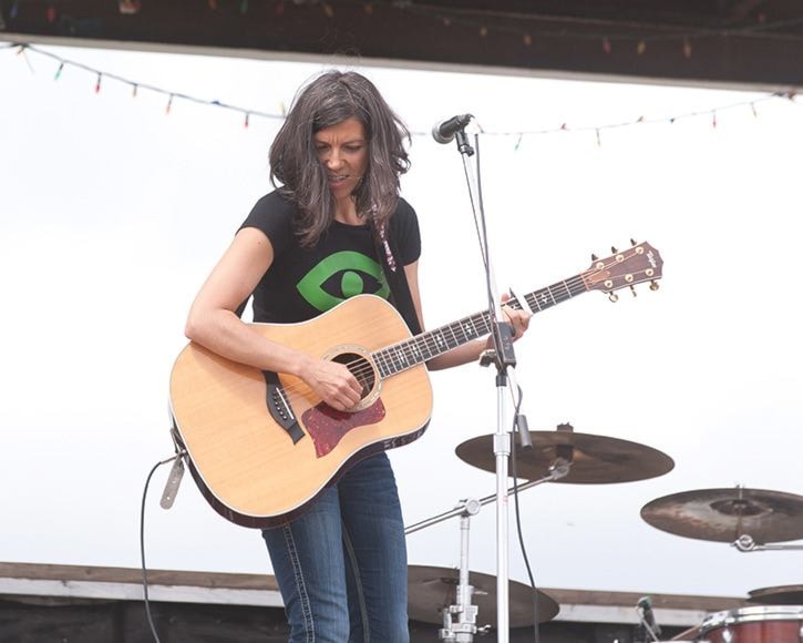 Richelle Andre performs during Filomi Days in Port Hardy in July.