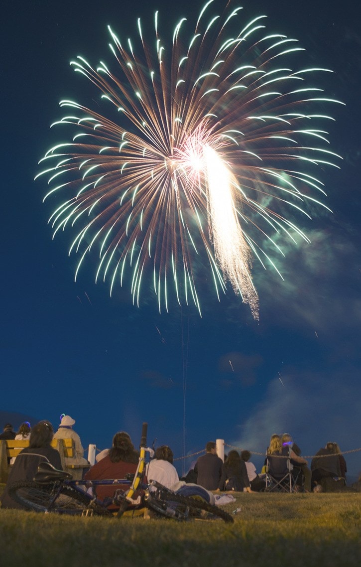 The traditional fireworks show rounded out the Filomi Days weekend.