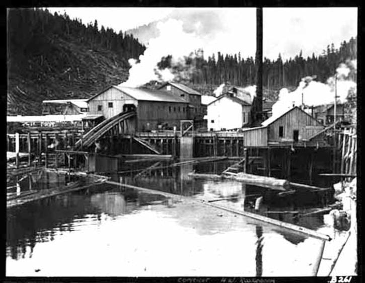 The Englewood wood and English sawmill as it appeared in Beaver Cove in 1926.
