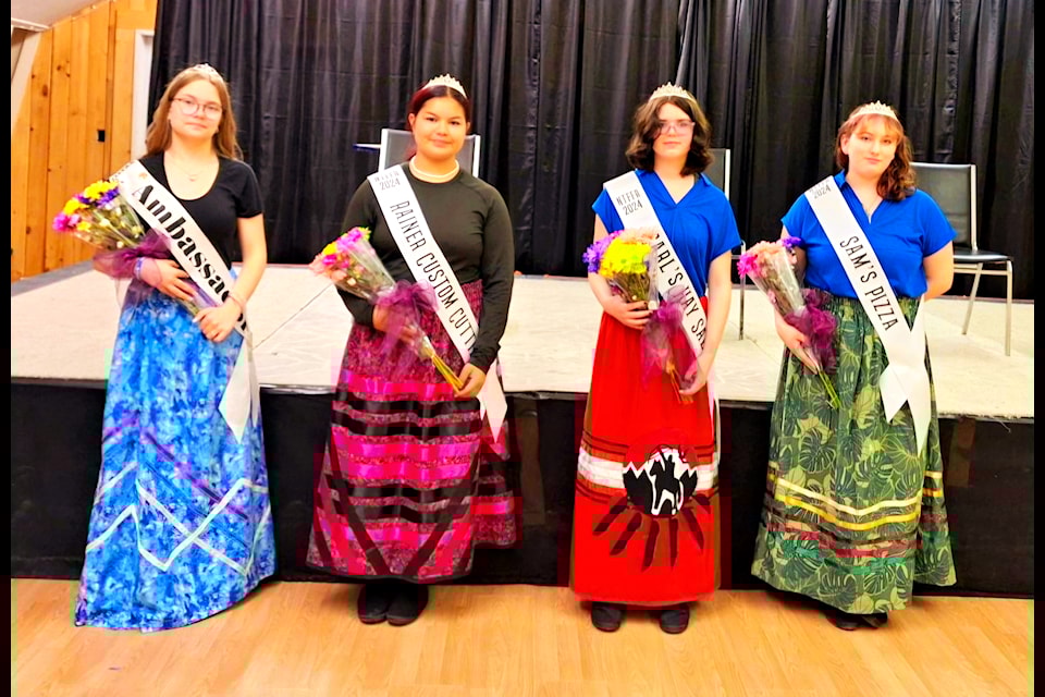 (From Left to Right): Current ambassador Jesimae Harrison with the three ambassador candidates for 2024 Jayde Nickel, Alexis Amos, and Morgan Wohlgemuth.