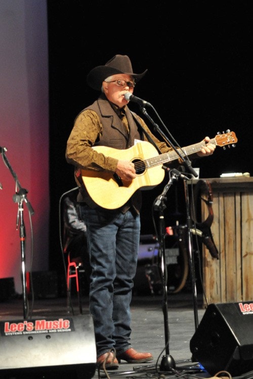 Butch Falk entertains at Cowboy Festival