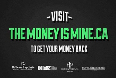 THEMONEYISMINE.CA CAMPAIGN - Canadians to get money back