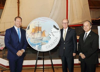 Royal Canadian Mint-Silver collector coin honouring the Franklin Expedition