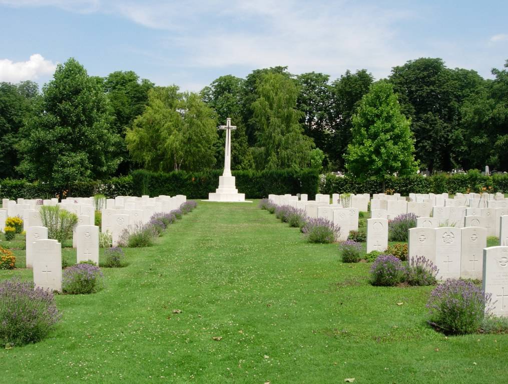 Warrant Officer Class II Henry Carruthers of Trail, lies in the Belgrade War Cemetery, which was created to receive the remains of British and Commonwealth casualties brought in from more than 60 small burial grounds and from isolated sites all over Yugoslavia. Photo: Commonwealth War Graves