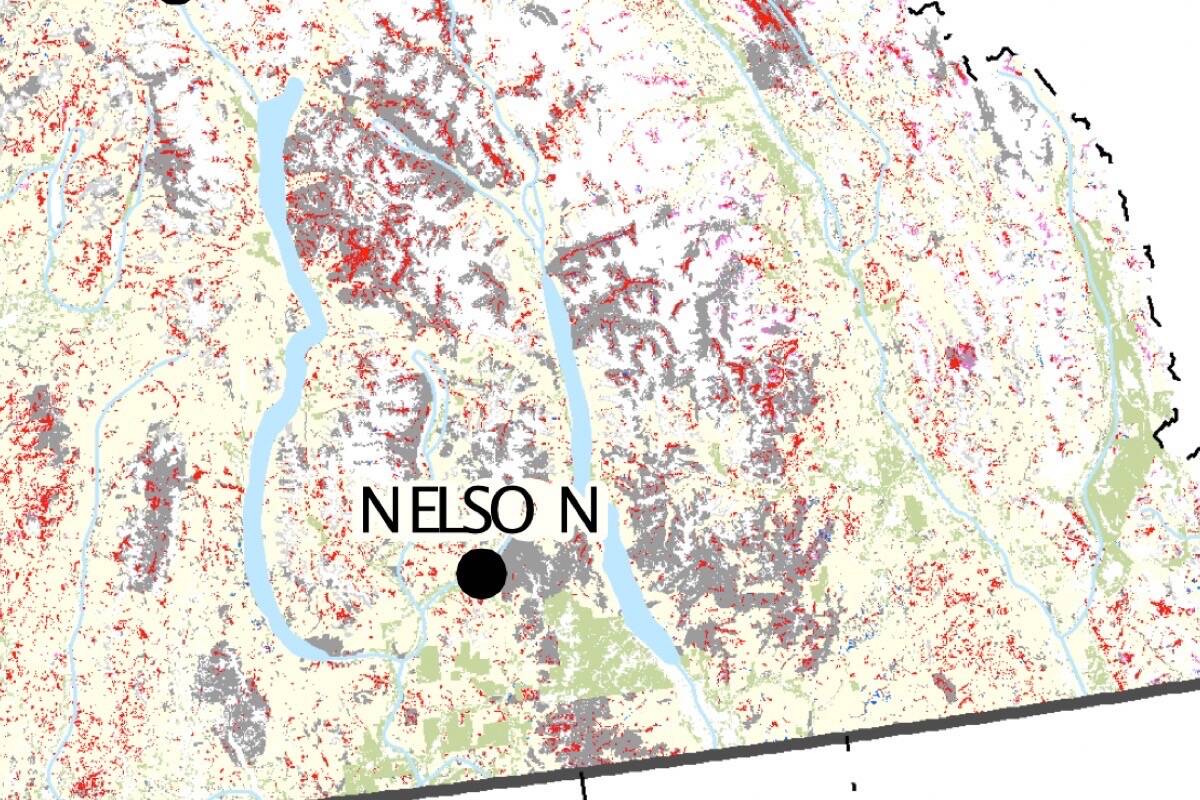 They look small on this scale, but in the real world, they are little patches of the best remaining forest. – Dr. Rachel Holt. Map: Government of British Columbia