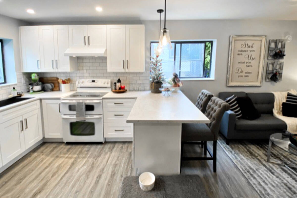More than 200 volunteers, 80 companies and 130 donors transformed the Aldergrove home of Sydney Stenberg, who has inoperable spinal cancer. (LifeApp image)