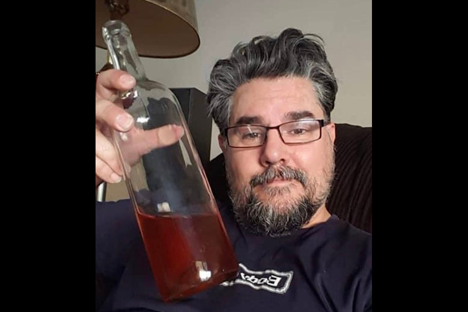 Kenton Moore has moved back to his family farm to start Bone Hill Meadery in McLure, B.C.. (Photo submitted)