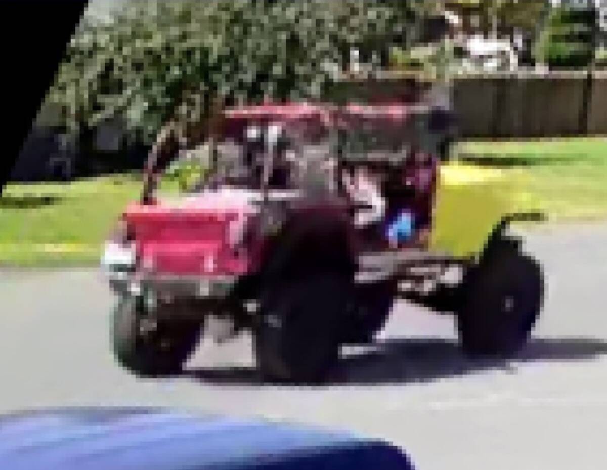 Eric Shestalo was last seen driving a red 1990 Jeep YJ, which appears to have a yellow painted front end and may have B.C. licence plate MT9 81W. (IHIT)