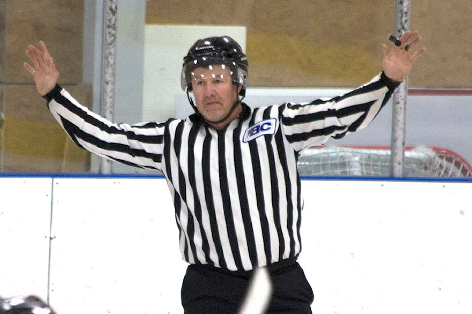 Wade Balbirnie, head referee for 100 Mile Minor Hockey. (Kelly Sinoski photo - 100 Mile Free Press).