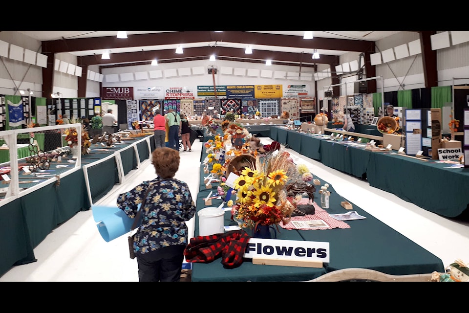 The 2022 North Thompson Fall Fair Exhibit Hall (in the Barriere Curling Rink) presented a smorgasbord of rural living in the North Thompson Valley during the Sept. 3-5 event. (Jill Hayward photos)