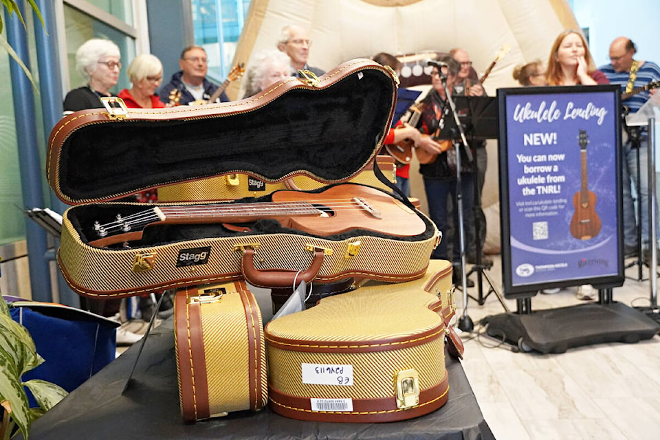 The Thompson-Nicola Regional Library, in partnership with Riversong Guitars of Kamloops, has launched a free Ukulele Lending Program through all its branches. (Photo credit: TNRL file photo)
