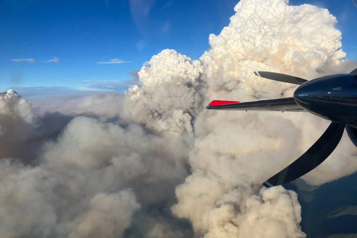 Kookipi Creek wildfire, near Boston Bar, Boothroyd and Nahatlach Lake. (BC Wildfire Service/Facebook)