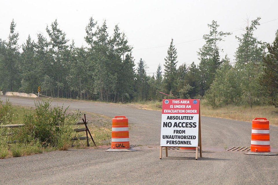Every summer sees evacuation orders like this one in July 2021 around the South Cariboo. (100 Mile Free Press File Photo).
