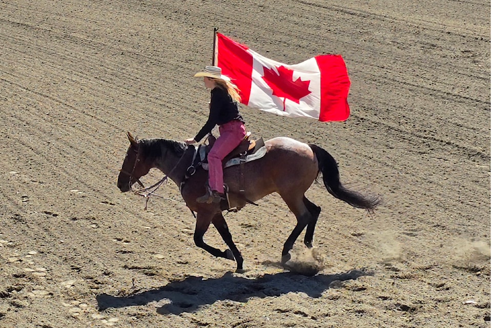 A mistake during the opening ceremonies of the North Thompson Fall Fair Rodeo turned into an inspiring moment, with the crowd singing 'O Canada' to set things right. 