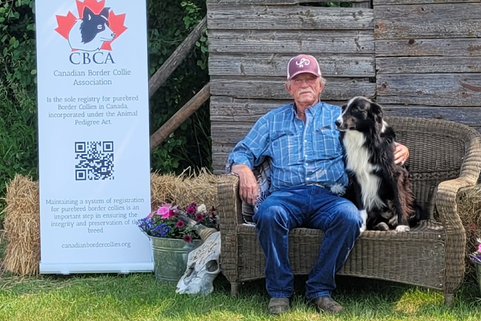 Gord Wilson and his cattle dog Freddy placed 14th out of 120 competitors in the Canadian Cattle Dog Finals in Marwayne, Alberta on the weekend of July 5.