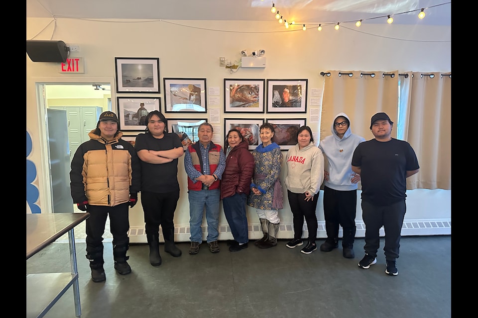 Community leaders and youth that were part of the project include, from left, Tristan Omik, Damian Enoogoo, Joshua Katsak, Rhoda Katsak, Martha Jaw, Dana Katsak, AJ Arreak and Jabez Katsak. Kira Wronska Dorward/ϳԹ photo