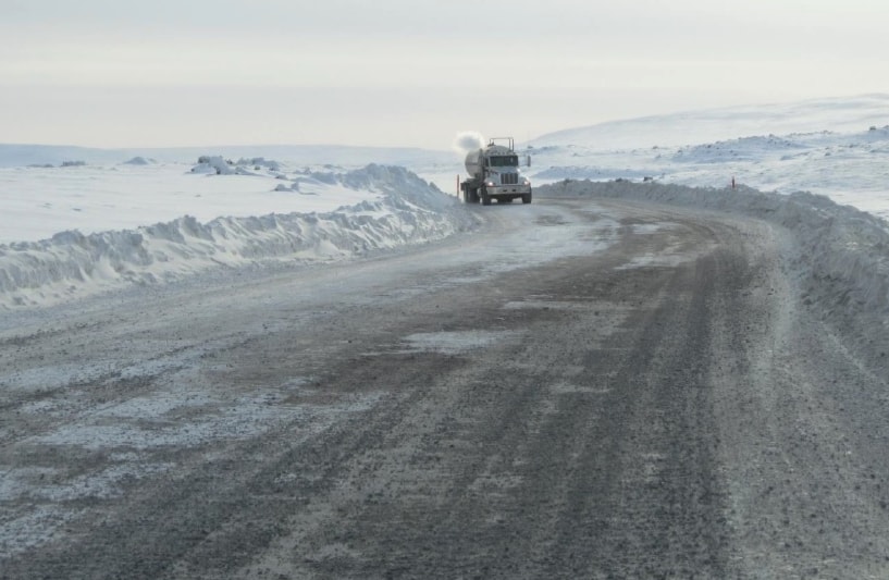 Existing tote road from Mary River mine site to Milne Inletphoto: Baffinland