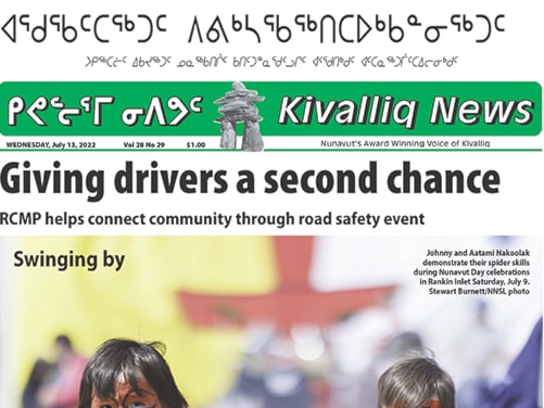 Cropped Kivalliq News July 13 cover